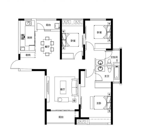 房屋平面圖|房屋平面圖怎麼看？1分鐘看懂建案格局圖尺寸、符號。